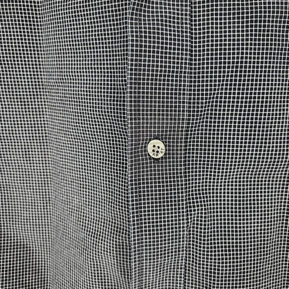 Ariat Pro Series Shirt Mens Large Black White Fitted Button Down Performance - Picture 3 of 11